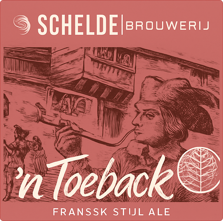 Etiket van Scheldebrouwerij  'n Toeback Single Hop Talus