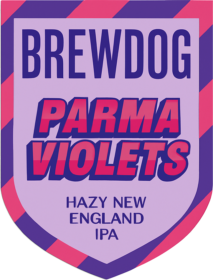 Etiket van BrewDog Parma Violets