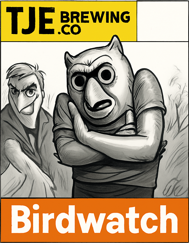 Etiket van Uiltje Birdwatching
