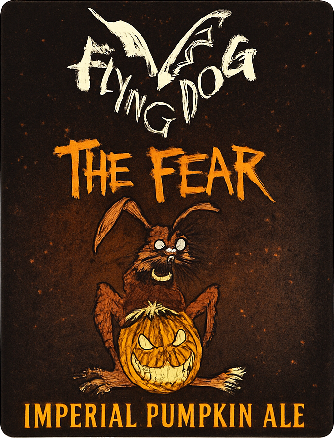 Etiket van Flying Dog The Fear