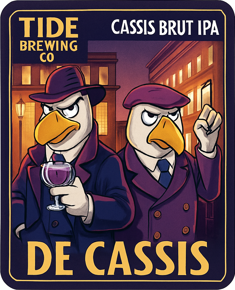 Etiket van Uiltje Crime De Cassis
