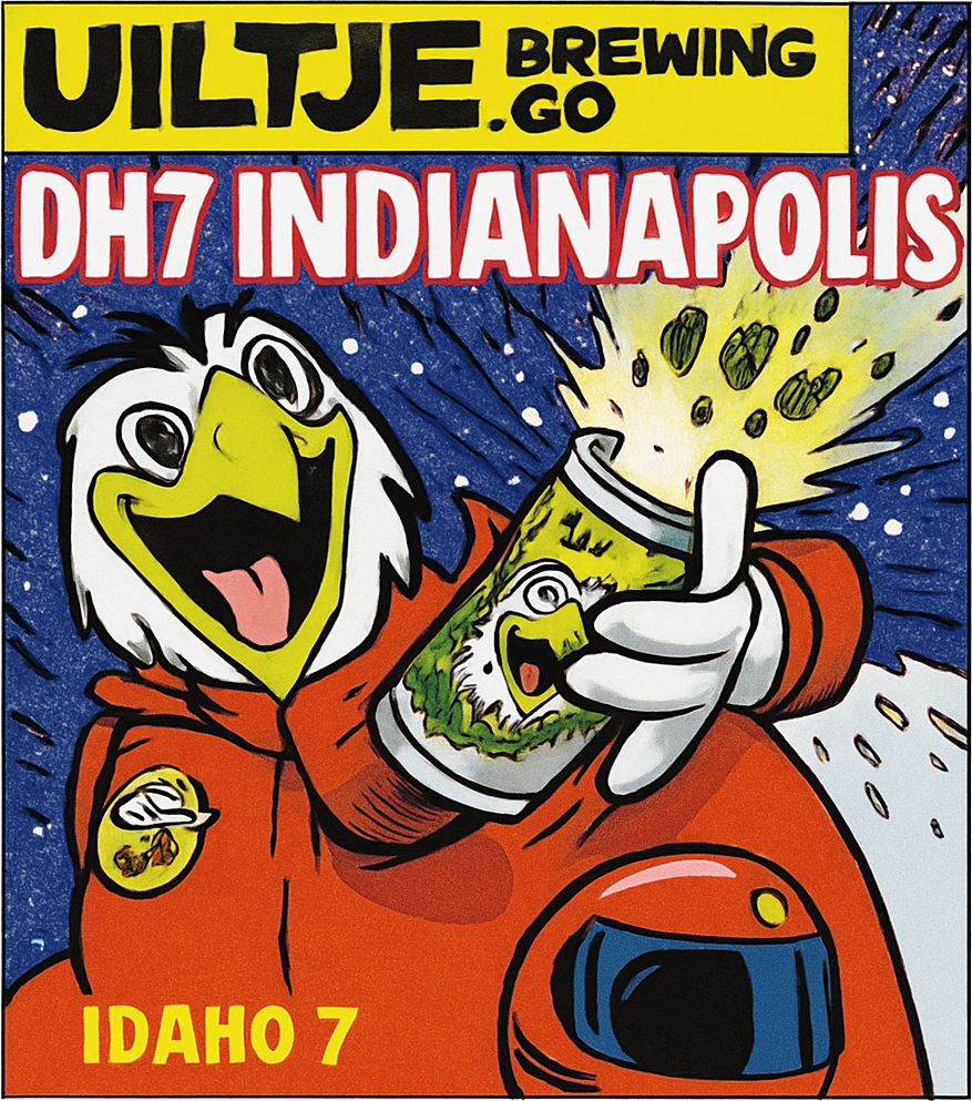 Etiket van Uiltje IDH7 Indianapolis