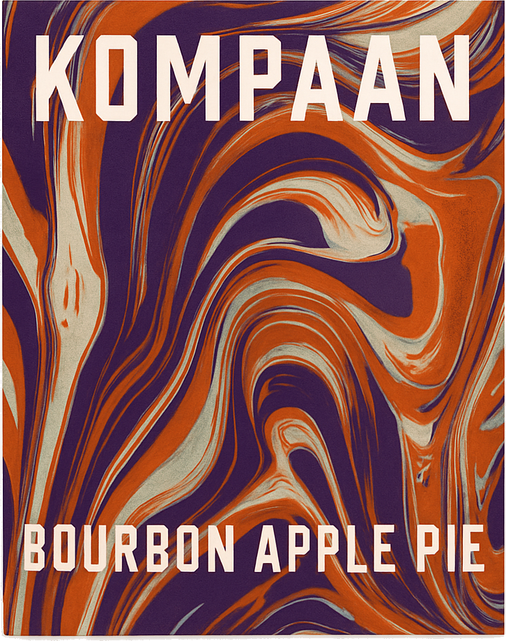 Etiket van Kompaan Pastry Stout #7 Bourbon Vanilla Apple Pie