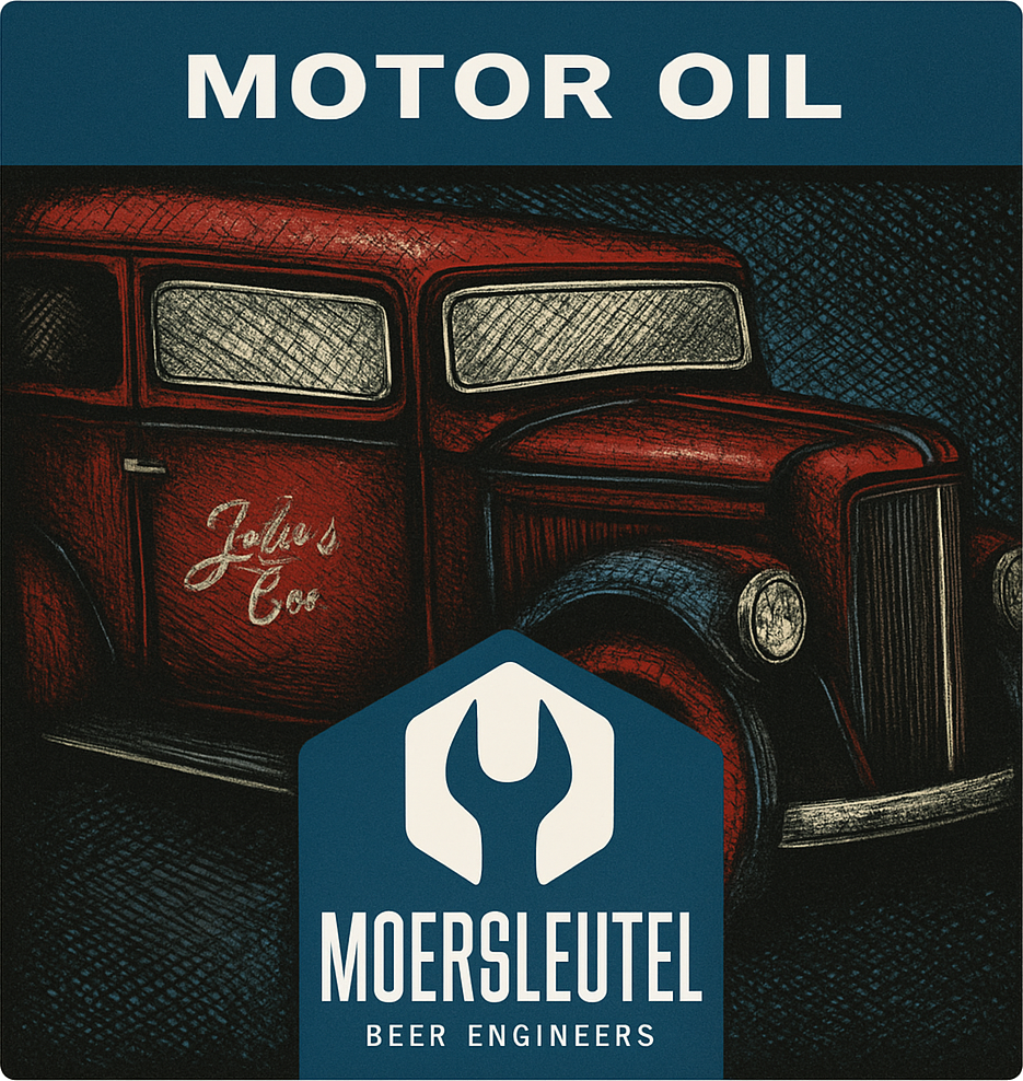 Etiket van Moersleutel Motor Oil Double Vanilla Chocolate & Coffee
