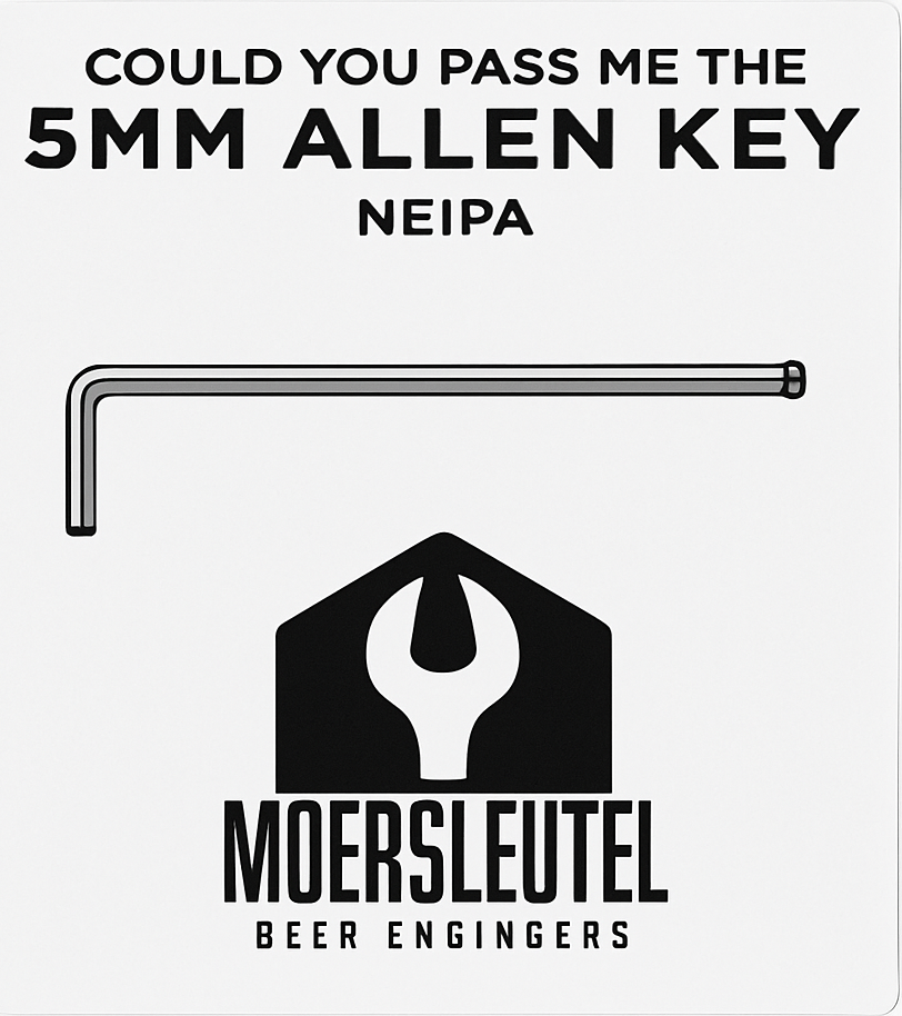 Etiket van Moersleutel 5mm Allen Key