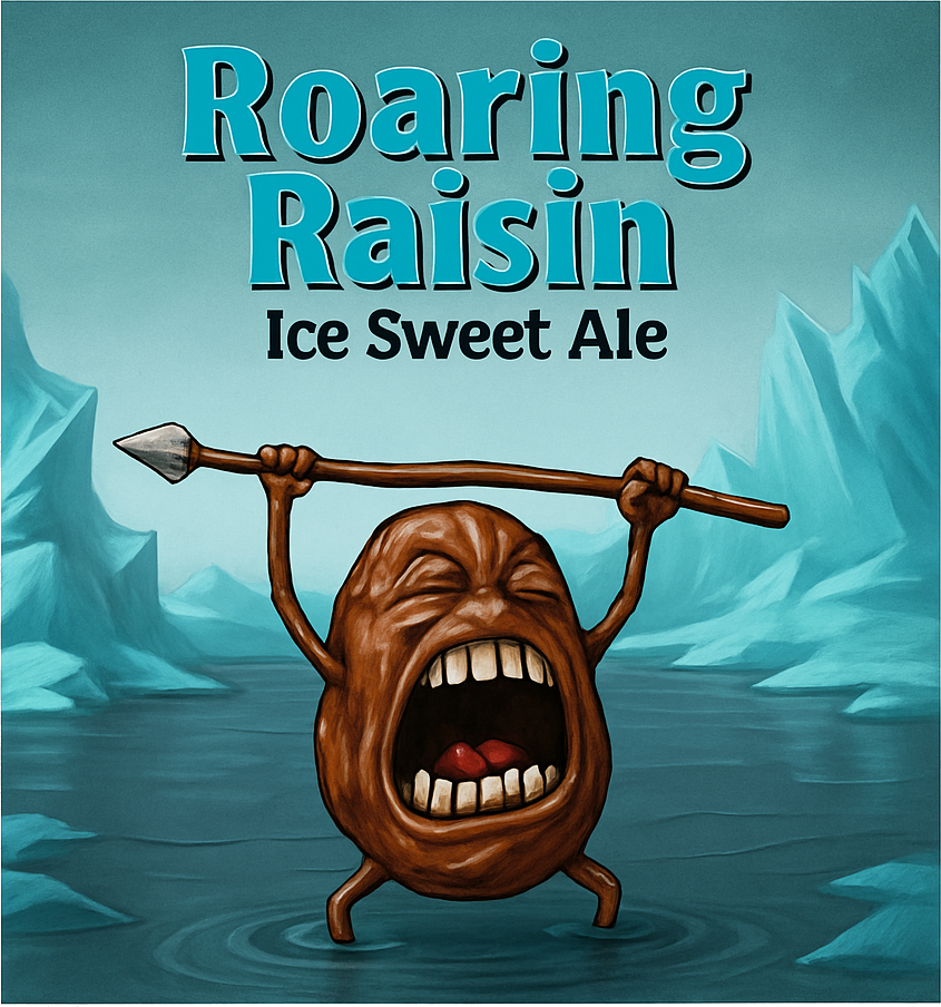 Etiket van Emelisse Roaring Raisin Iced Stout BA
