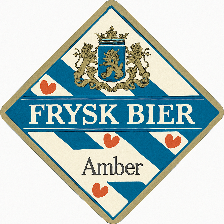 Etiket van Frysk Bier Amber