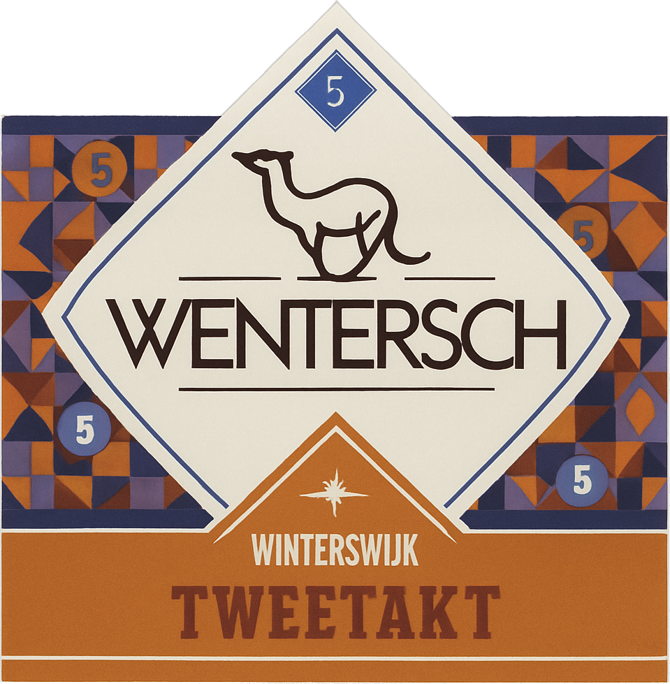 Etiket van Wentersch Tweetakt DIPA