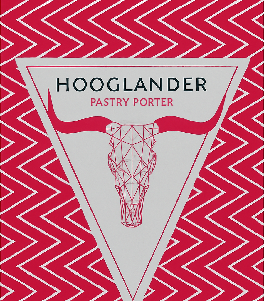 Etiket van Hooglander Pastry Porter