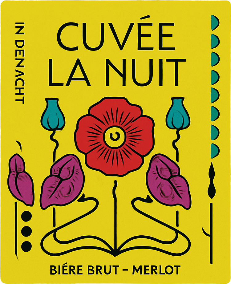 Etiket van In de Nacht Cuvee La Nuit Merlot