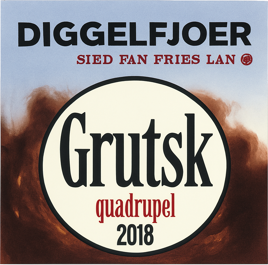 Etiket van Diggelfjoer Grutsk