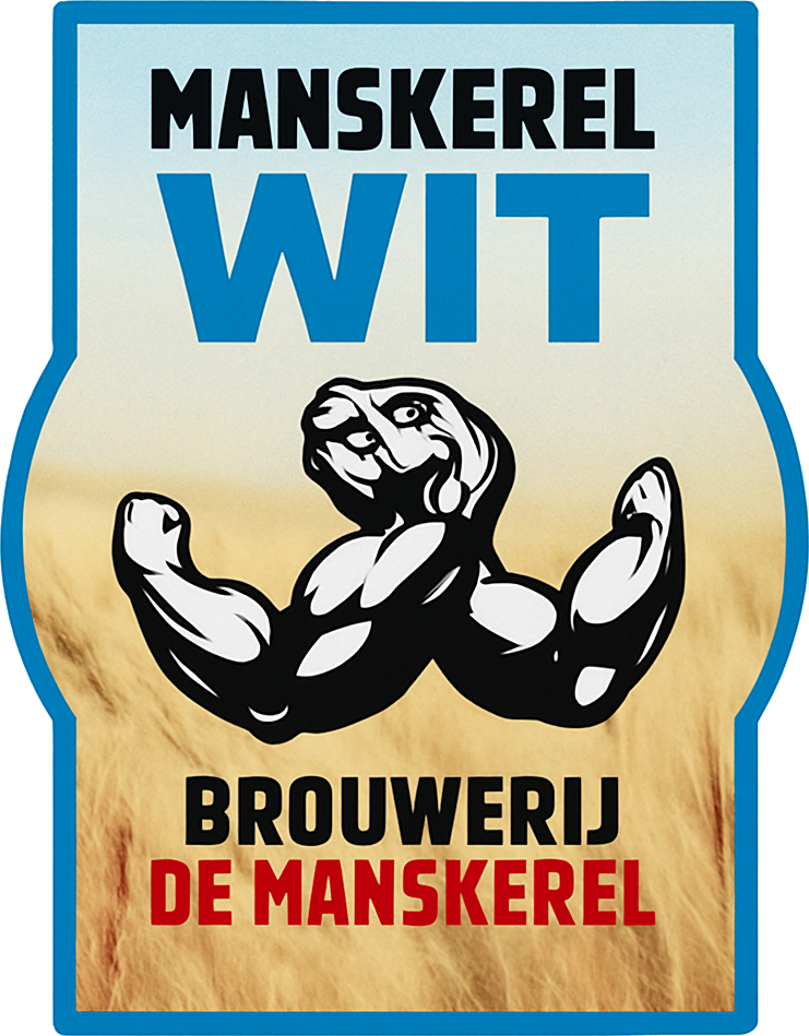 Etiket van Manskerel Wit