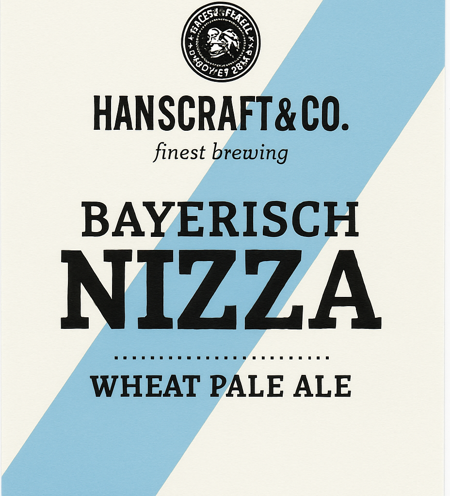 Etiket van Hanscraft & Co. Bayerisch Nizza