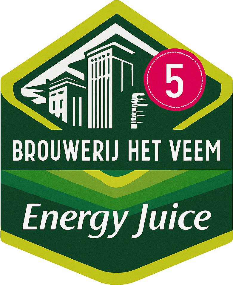 Etiket van Veem Energy Juice