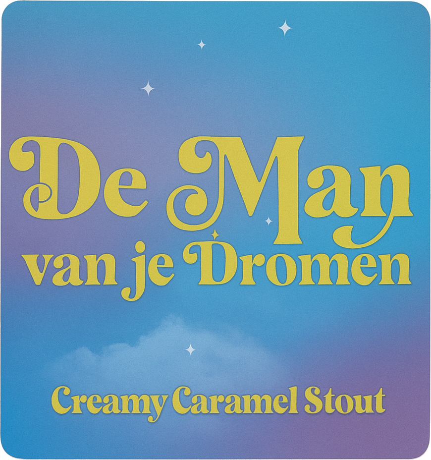 Etiket van De man van je dromen