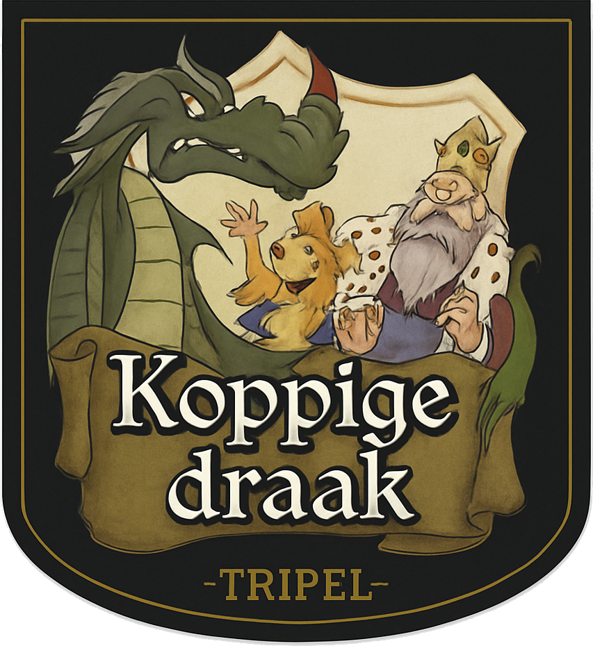 Etiket van St. Joris Koppige Draak