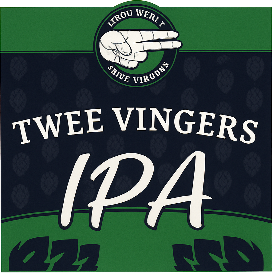 Etiket van Twee Vingers IPA