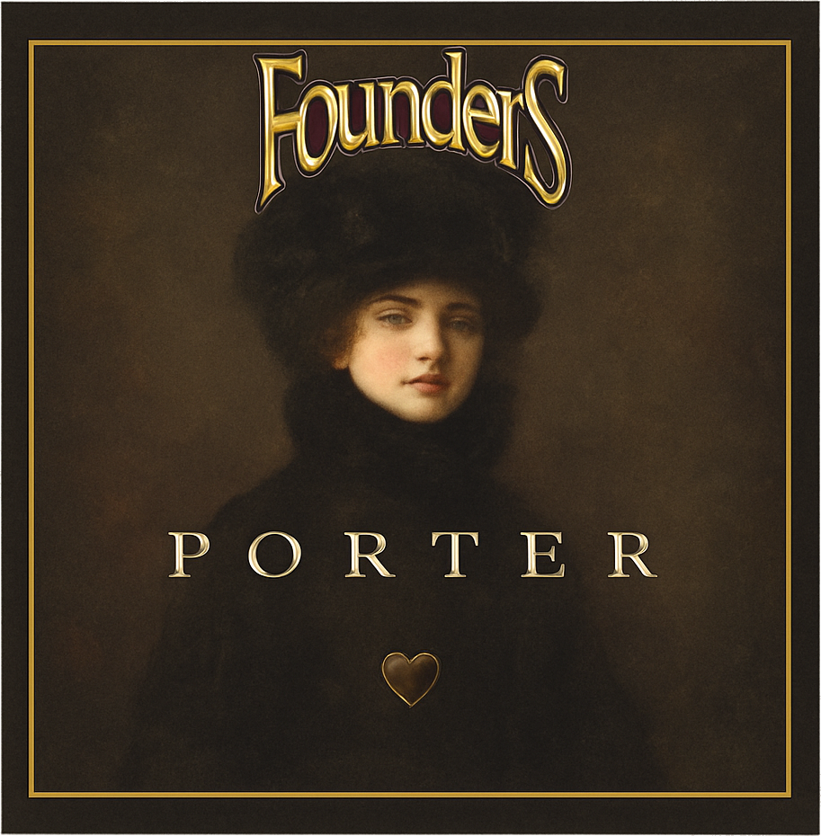 Etiket van Founders Porter
