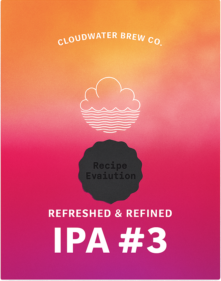 Etiket van Cloudwater IPA Recipe Evolution #3
