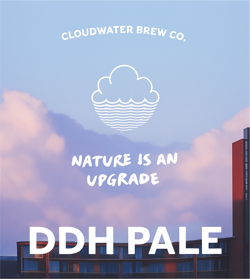 Etiket van Cloudwater Nature Is An Upgrade