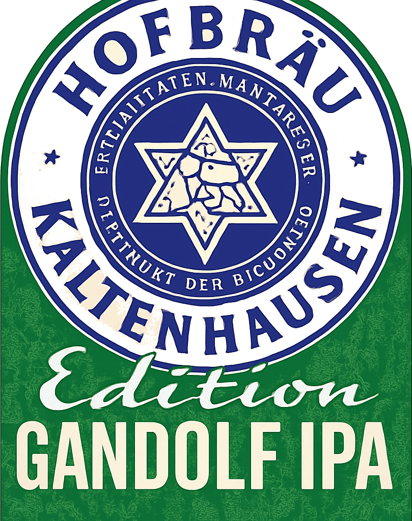 Etiket van Hofbräu Kaltenhausen Gandolf IPA