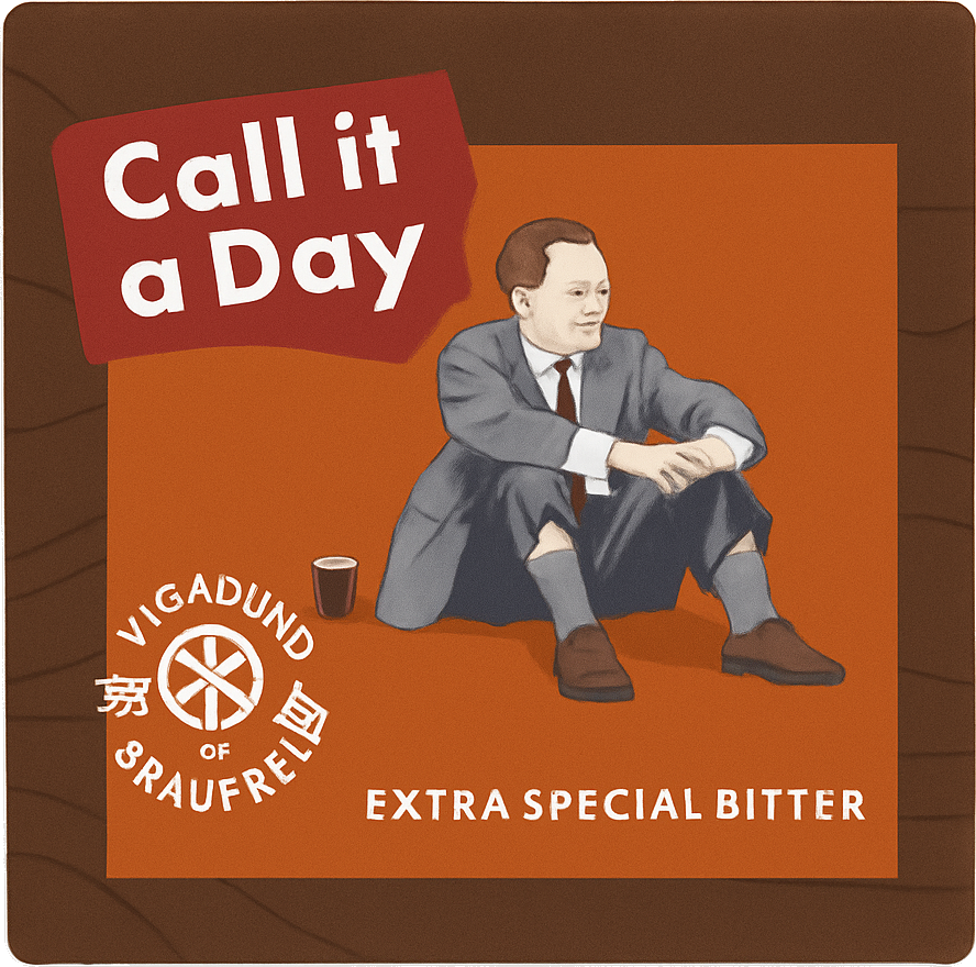 Etiket van Vagabund Call it a Day