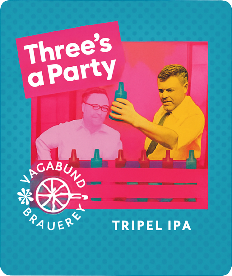 Etiket van Vagabund Three's a Party