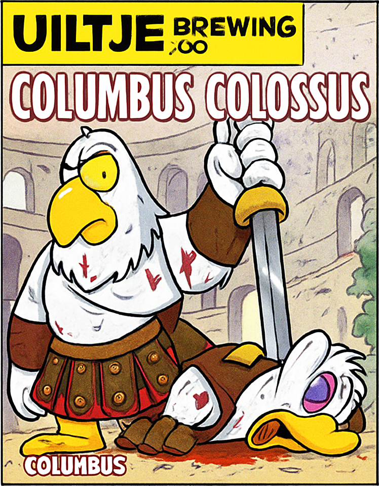 Etiket van Uiltje A Columbus Colosseum