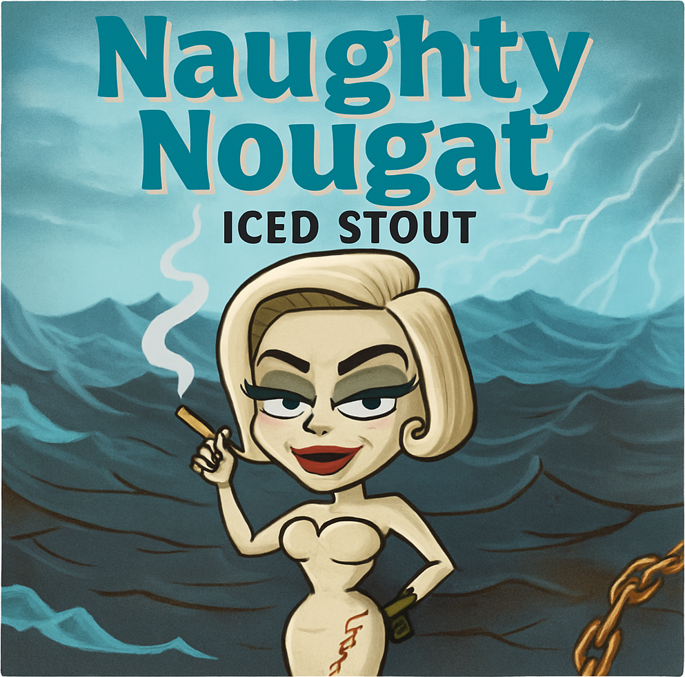 Etiket van Emelisse Naughty Nougat Iced Stout