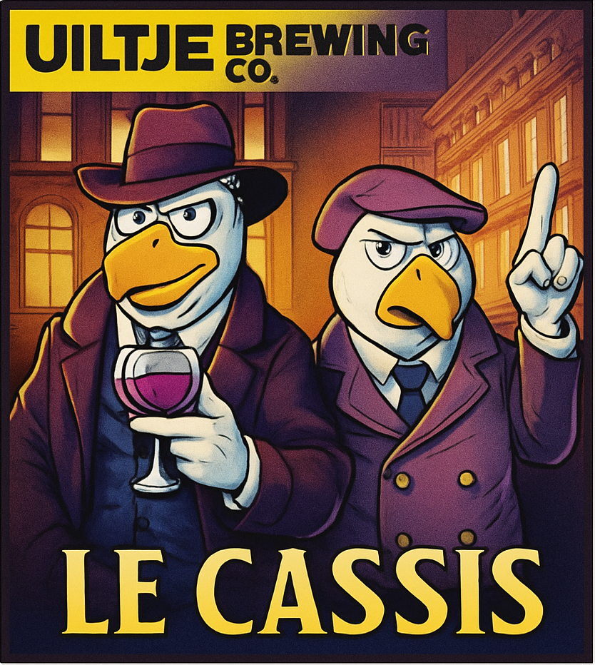 Etiket van Uiltje Crime De Cassis
