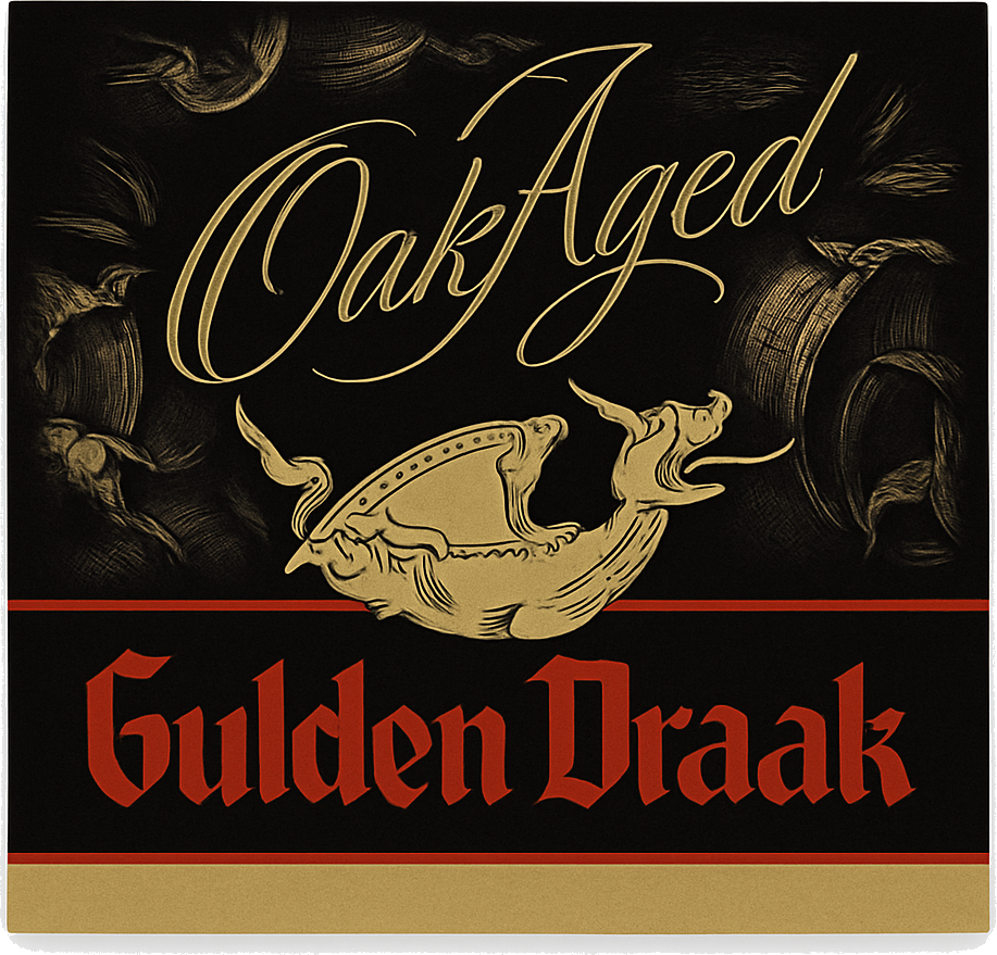 Etiket van Gulden Draak Calvados Barrel Aged