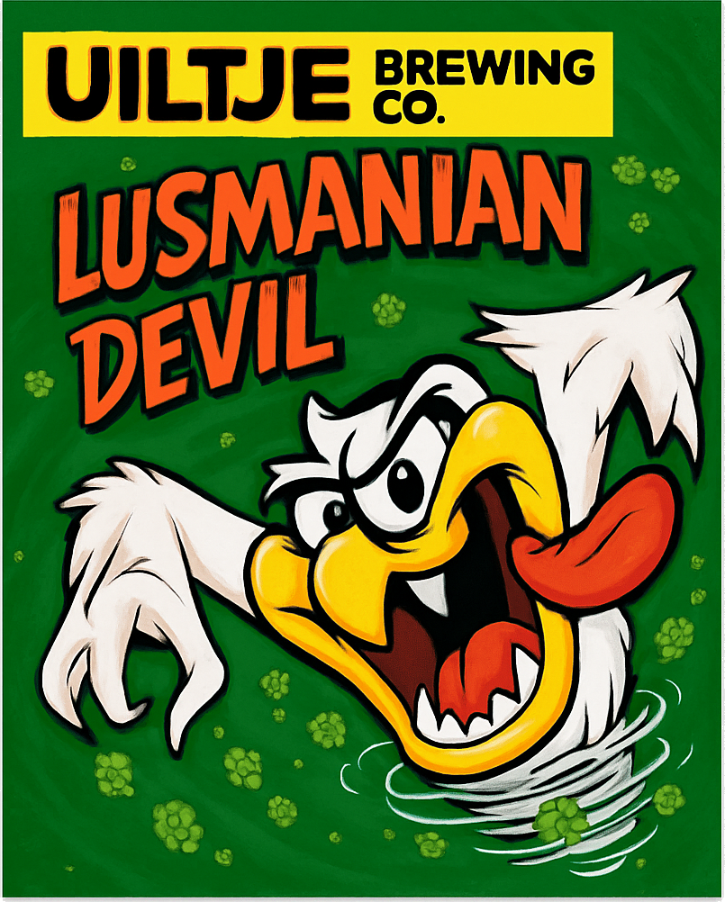 Etiket van Uiltje Talusmanian Devil