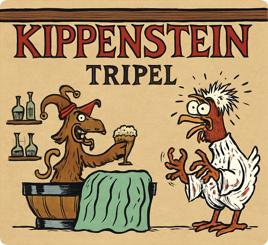 Etiket van Kippenstein Tripel