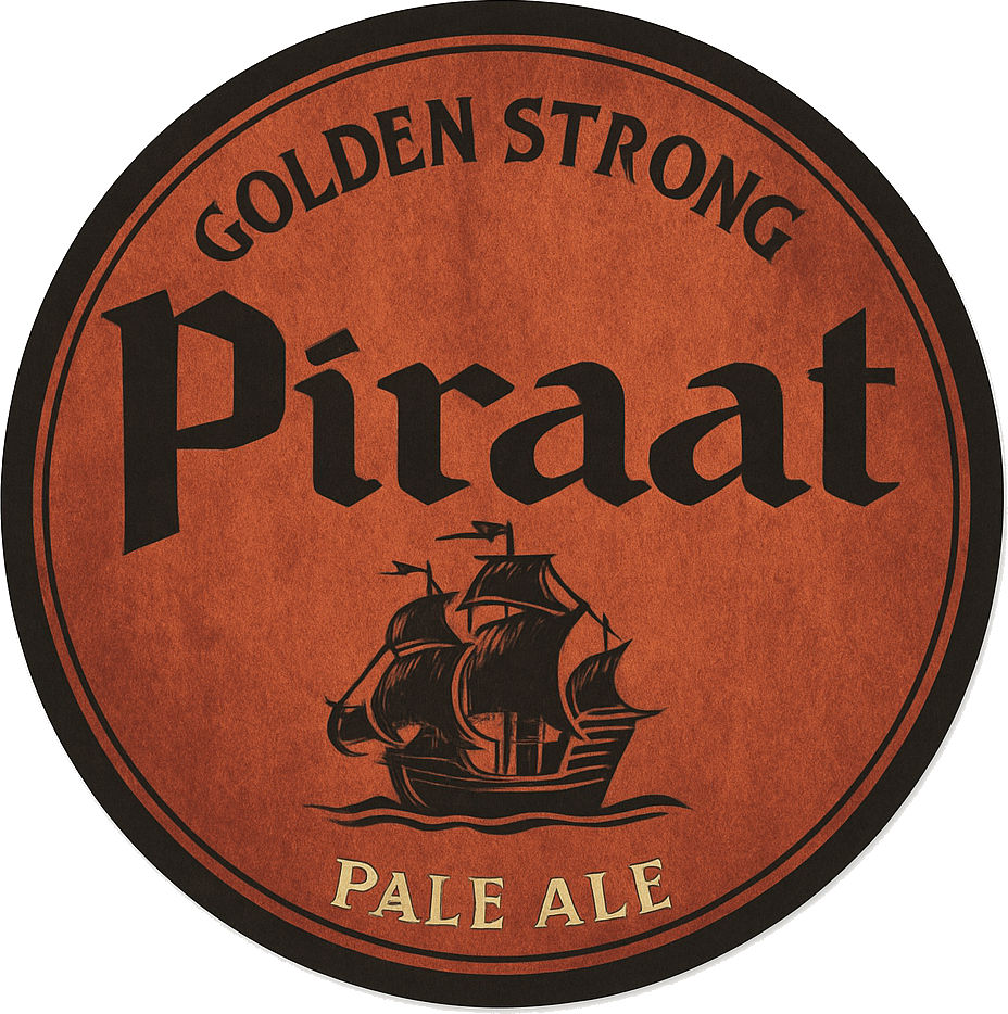 Etiket van Piraat Rum Barrel Aged