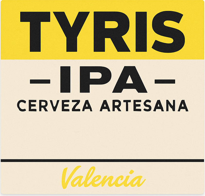 Etiket van Tyris IPA