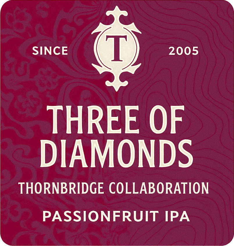 Etiket van Thornbridge x Mikkeller - Three Of Diamonds