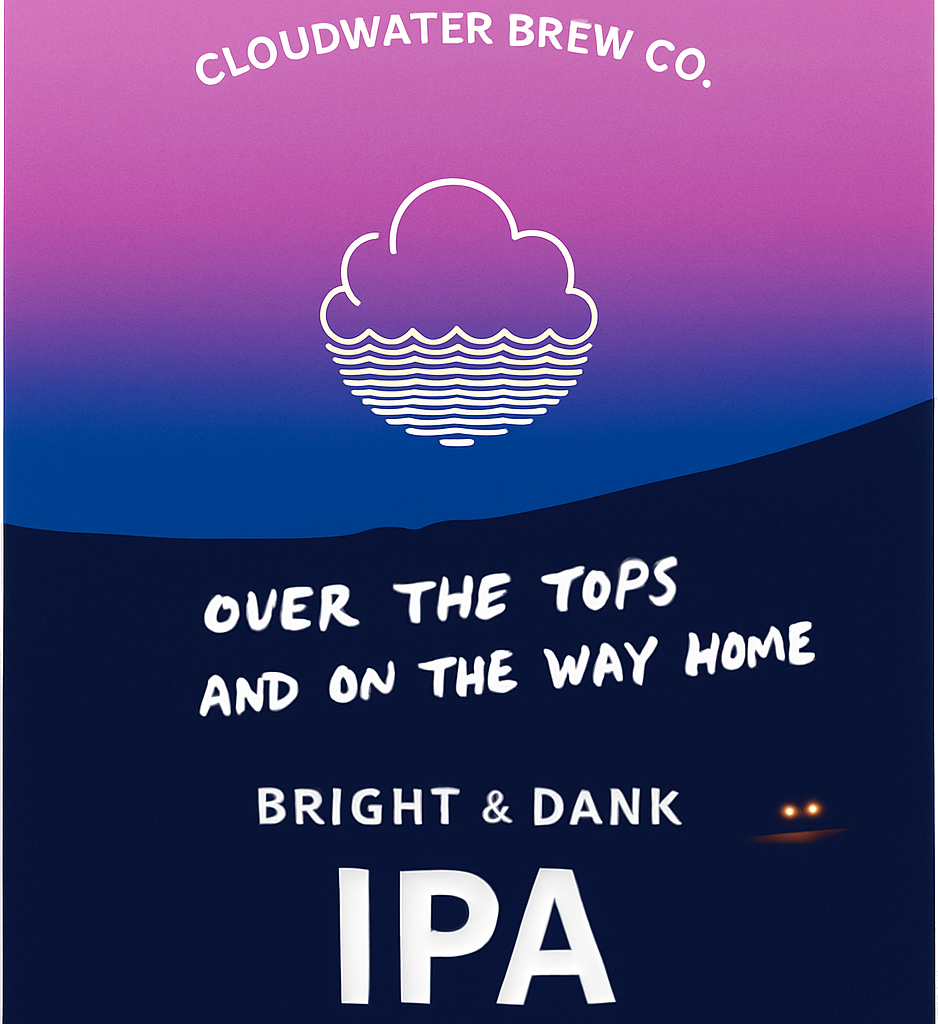 Etiket van Cloudwater Over the Tops And On the Way Home