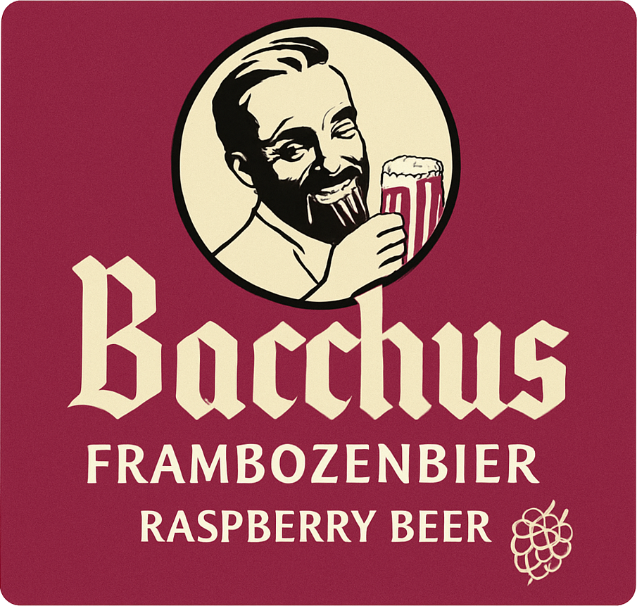 Etiket van Bacchus Frambozenbier