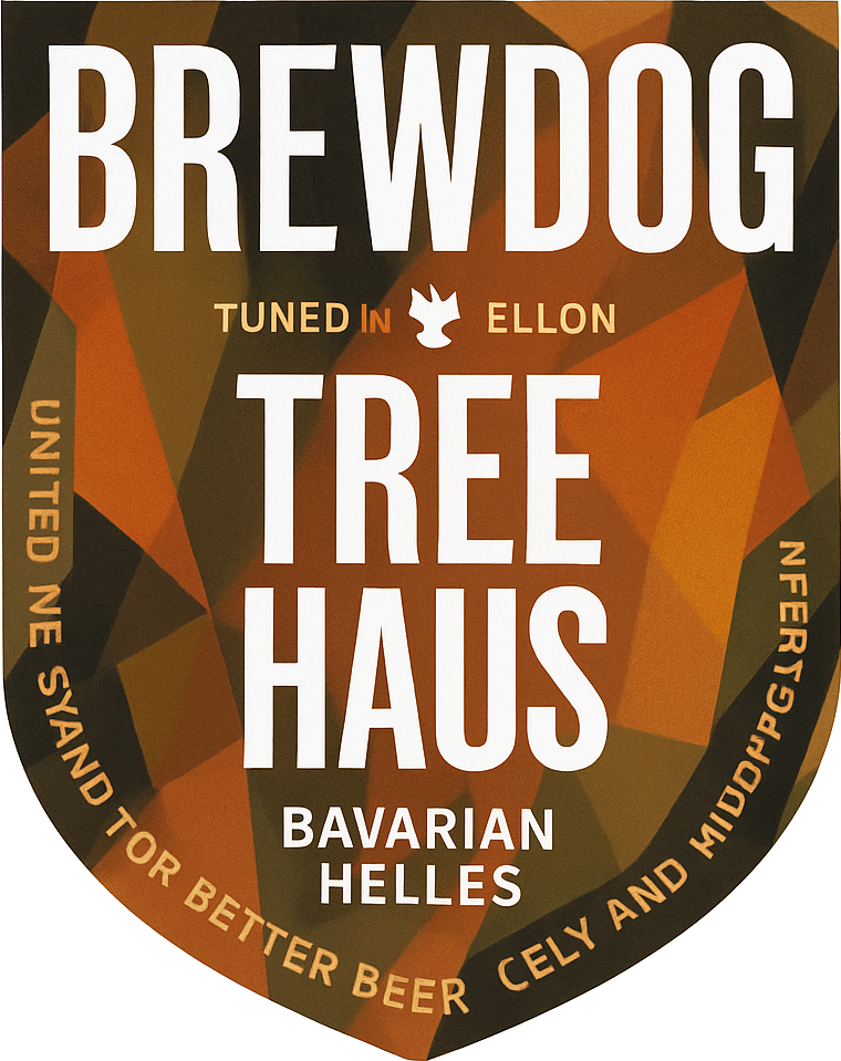 Etiket van BrewDog Tree Haus