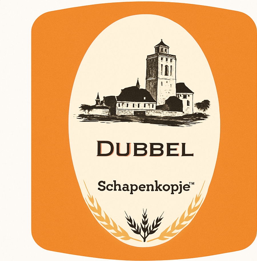 Etiket van Schapenkopje Dubbel