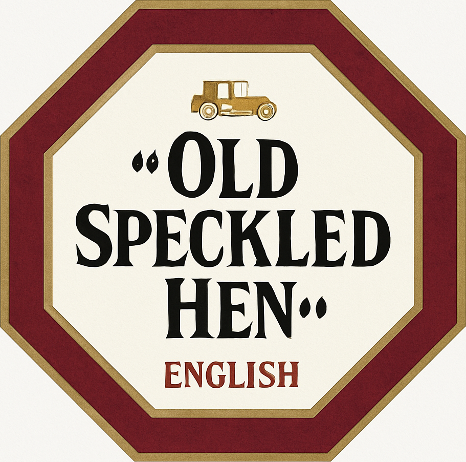 Etiket van Old Speckled Hen Ale