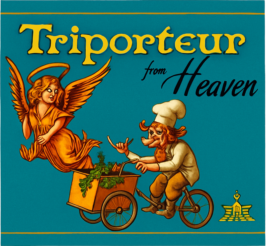 Etiket van Triporteur From Heaven