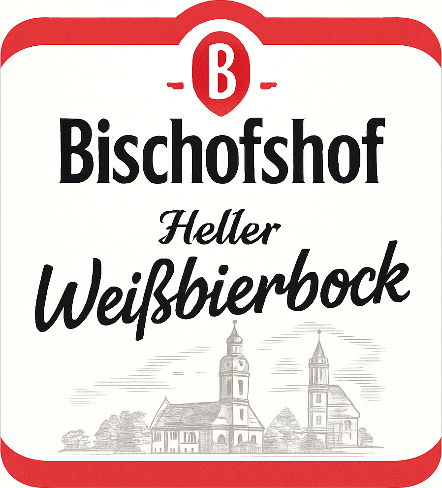 Etiket van Bischofshof Heller Weissbierbock