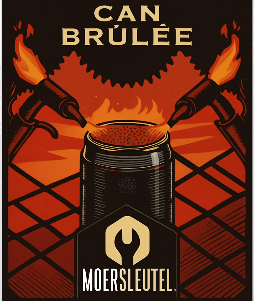 Etiket van Moersleutel Can Brulee