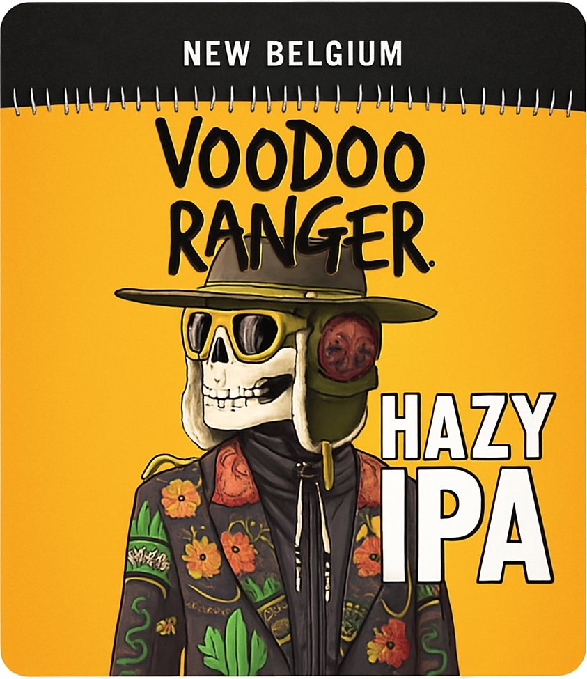 Etiket van New Belgium Voodoo Ranger