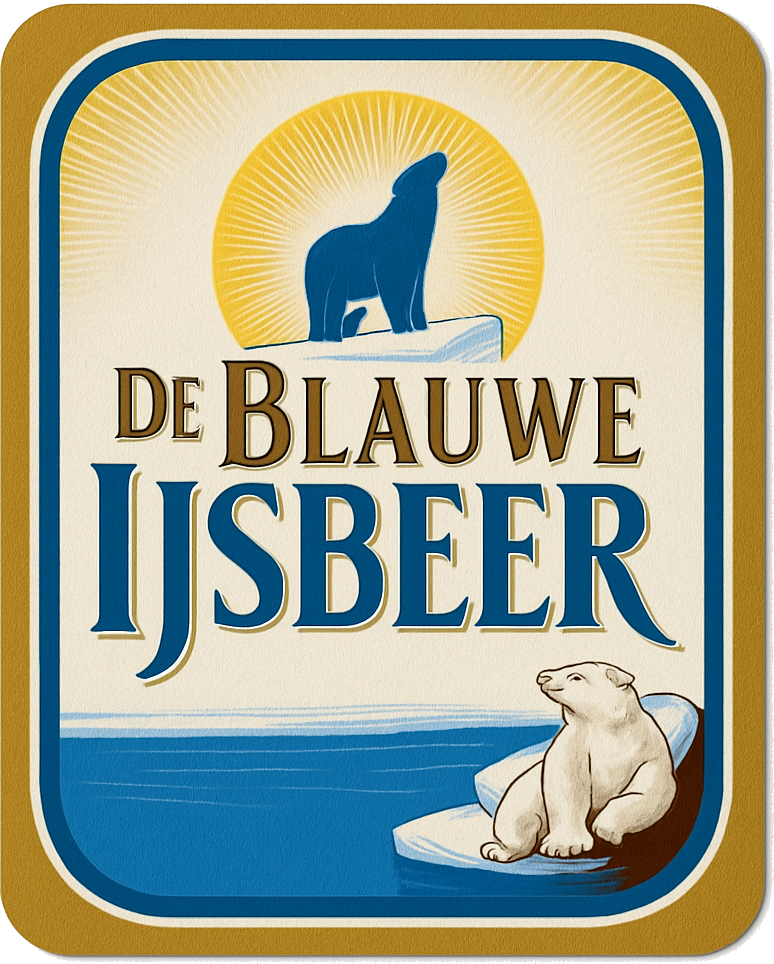 Etiket van Lekker Lang Lekker IJsbeer
