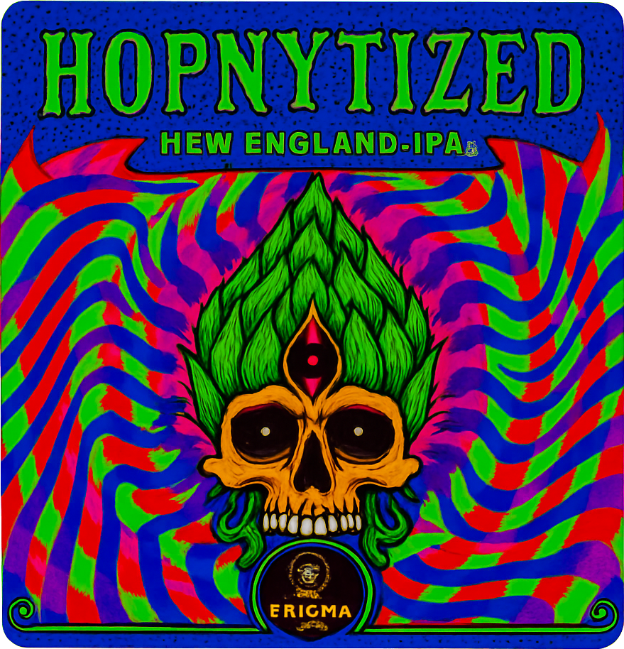 Etiket van Enigma Hopnytized NEIPA