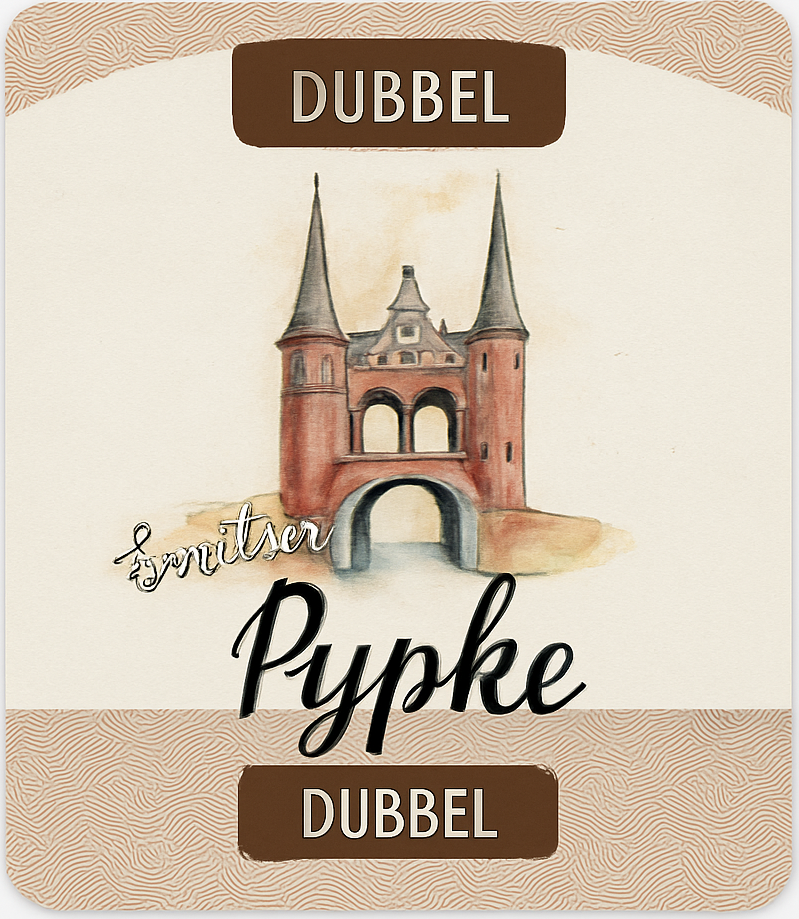 Etiket van Sneker Pykpe Dubbel