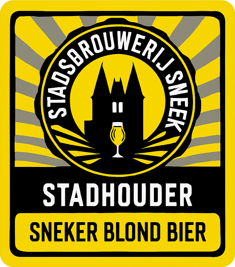 Etiket van Stadhouder Sneker Blond