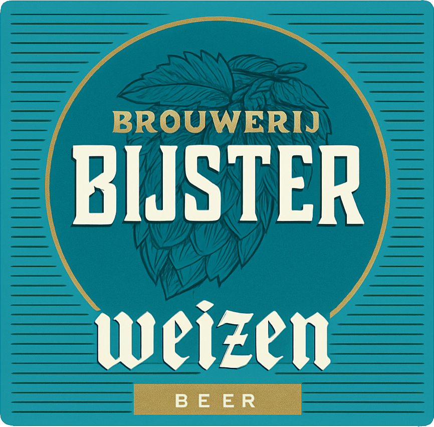 Etiket van Bjuster Weizen